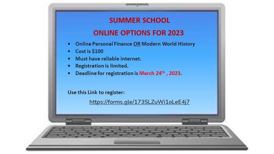 Summer School Online Option