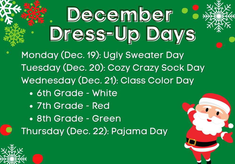 December Dress-Up Days