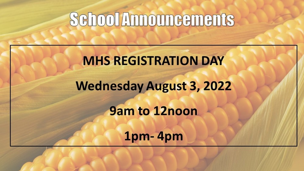 MHS Registration Day Mitchell High School