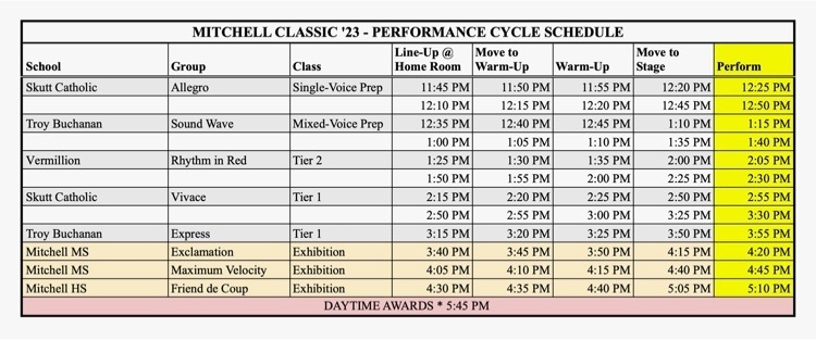 schedule 